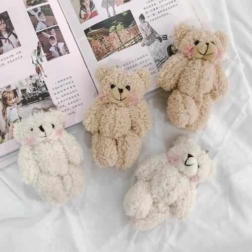 Girls Bags Accessory Soft Flanel Bear Kawaii Korea Fashion Key Chain Ring Children Gift Bag Sccessories Milkjoy Bentoy