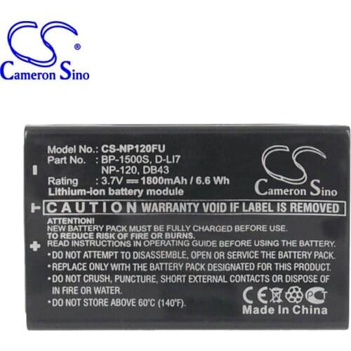 CameronSino for AIPTEK DXG-595V CAMILEO H30 X100 X100 HD for PENTAX Optio 450 Optio 550 for RCA Lyra X2400 NP-120 battery