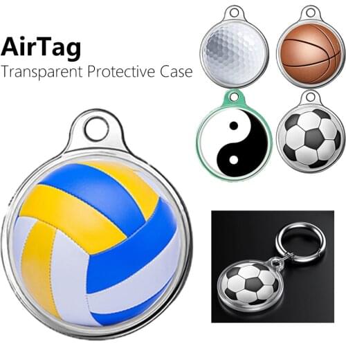 For Apple Airtags Case Transparent Protective Sleeve For Apple Air Tag Locator Tracker Anti-lost Device Keychain Protect Cover