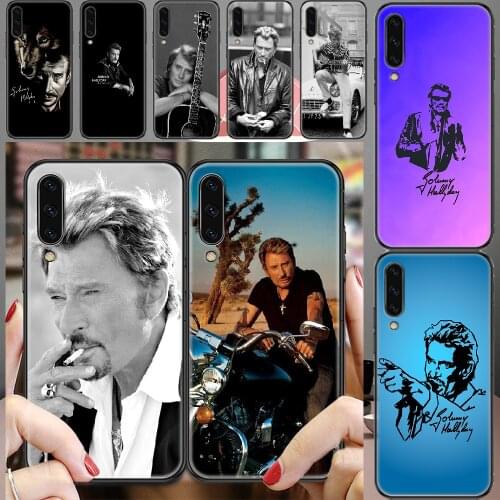 Johnny Hallyday Rock star Phone case For Samsung Galaxy A 3 5 7 8 10 20 21 30 40 50 51 70 71 E S 2016 2018 4G black 3D prime