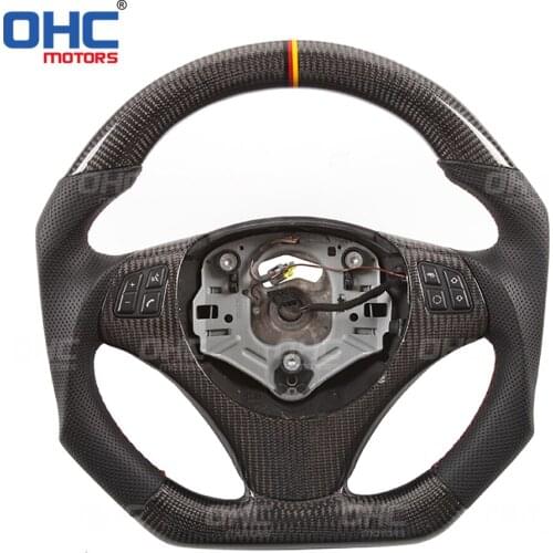 Ergonomic 100% Real Carbon Fiber Steering Wheel compatible for E92 E90 E93 ,F31 F32,F33,F36 F20 F20 F30 F32 1 M1