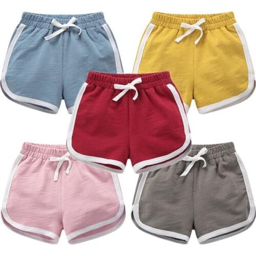 Boy girls cotton shorts clothes kids striped shorts trousers cartoon childrens clothing trousers boy girl shorts 7042 09