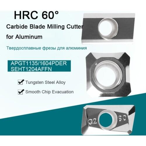 10Pcs APGT1135/1604PDER - G2 Carbide lathe Tool Aluminum Blade APKT 1604PDER-MA SEHT1204AFFN-X83 Milling Cutter Turning Tools