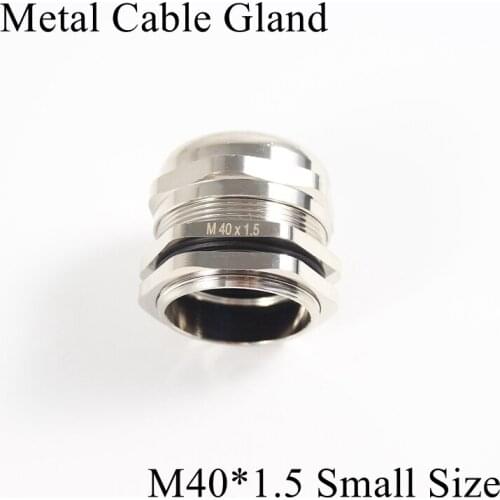 1piece/lot M40 Metal Cable Gland IP68 Waterproof Nickel Brass Connector Glands For 18-25mm Electric Wire M40*1.5 Copper Joint