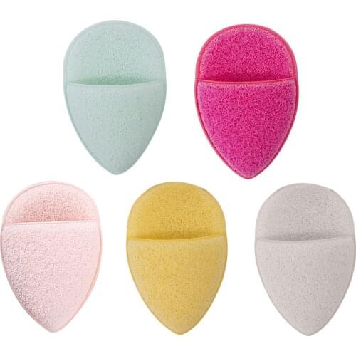 Natural Water Drop Sponge Cosmetic Puff Face Wash Flutter Cleaning Sponge Water Drop Shaped Puff Facial Cleanser Tools