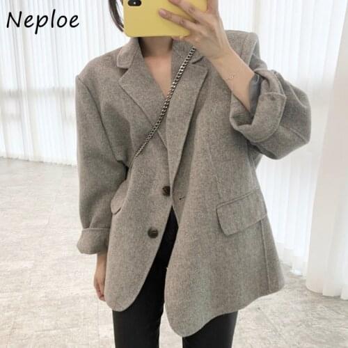 Женские шерстяные пальто Neploe China At AliExpress