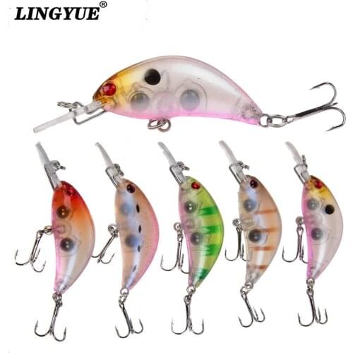 New Arrival 1pcs Fishing Lures 5 Colors Minnow bait Artificial Plastic Hard Baits 5cm/4g Crankbait Hooks Wobblers Fishing Tackle