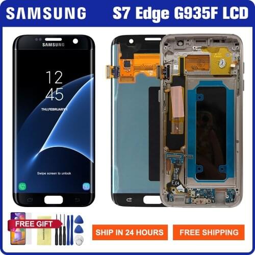 Original Display Screen For Samsung Galaxy S7 Edge Lcd Display Touch Screen Digitizer Assembly For Samsung S7 Edge G935 G935F