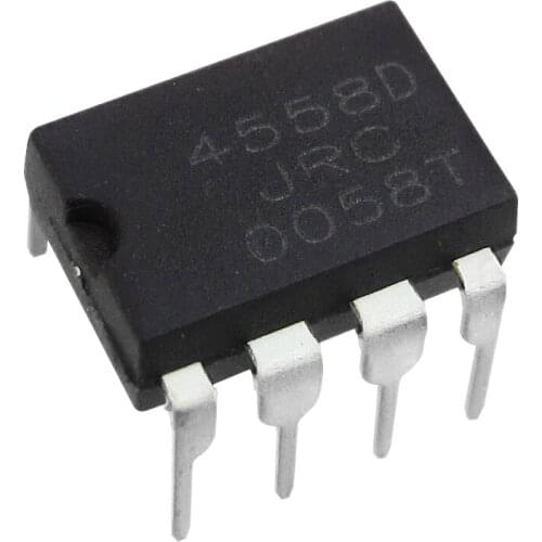 10PCS JRC4558 4558 4558D DIP-8 Integrate IC Chip DUAL OPERATIONAL AMPLIFIER Original and NEW