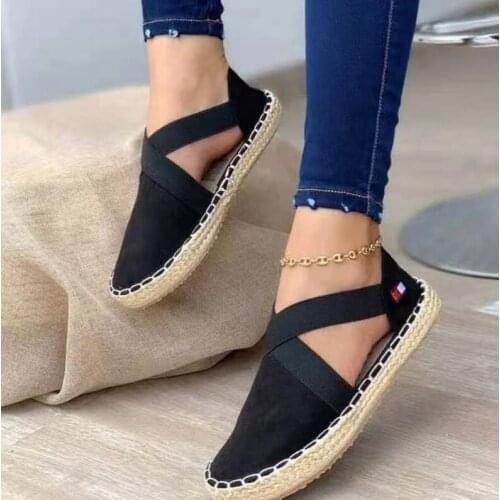 Womens Sandals Summer Beach Casual Shoes Platform Peep Toe Sandals Chunky Heels Ladies Sandals Slip on Buckle Flats for Women