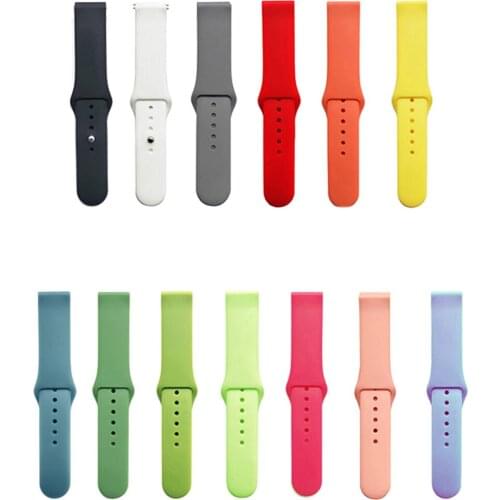 20mm 22mm Silicone Straps For TicWatch E Tic Watch 2 Correa Strap For Ticwatch Pro 2020/Pro 3 GPS/E2/S2 Smart Watch Bracelet