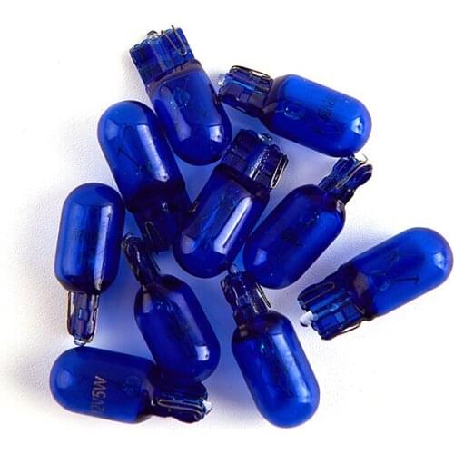 10pcs Car T10 Halogen T10 12V 5W Xexon Signal Lamp Super White Instrument Light Reading Light Clearance Lamp