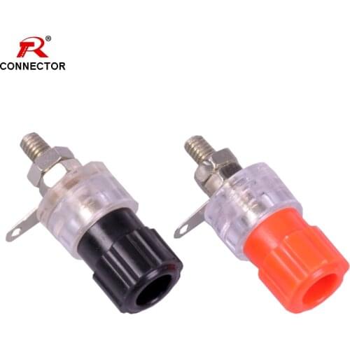 2pcs/1pair Binding Post Connector for 4mm Banana Plug, Binding Post Cable Terminal for Audio Amplifier Speaker