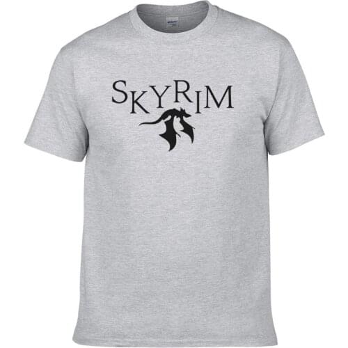 2021 Retro Mens Womens Skyrim T Shirt Vintage Short Sleeve Tops Cool Tees Elder Scrolls Shirt