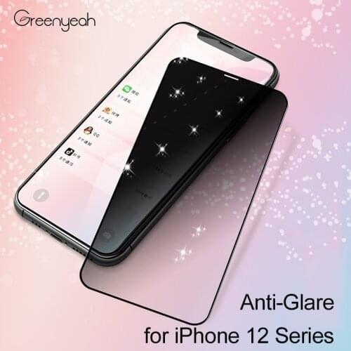 Anti Glare Privacy Tempered Glass for iPhone 12 HD Front Film for iPhone 12 Pro 12 mini Anti Spy Screen Protector Full Coverage