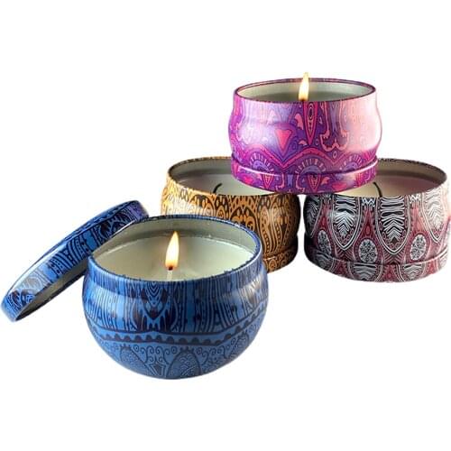 4PCS Scented Candles Aromatherapy Eco-friendly Candle Holiday Gifts