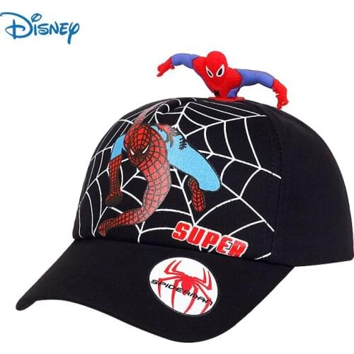 Disney Marvel Children Hat Three-Dimensional Spider-Man Sun Hat Superhero Spider-Man Kids Boys Girls Baseball Cap 3-8 Years Old