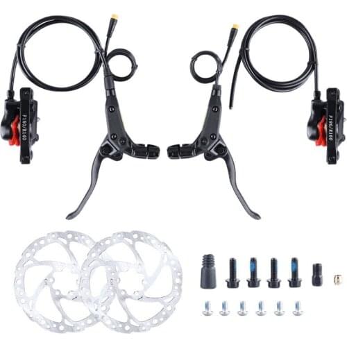 Electric Bike E-bike Hydraulic Disc Brake Set E-brake MTB Electric Bike Brakes for Bafang motor 3 PIN Cut Off Power Brake