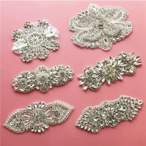 European and American Foreign Trade Bridal Jewelry Accessories Wedding Dress Waist Decoration Rhinestone Applique
