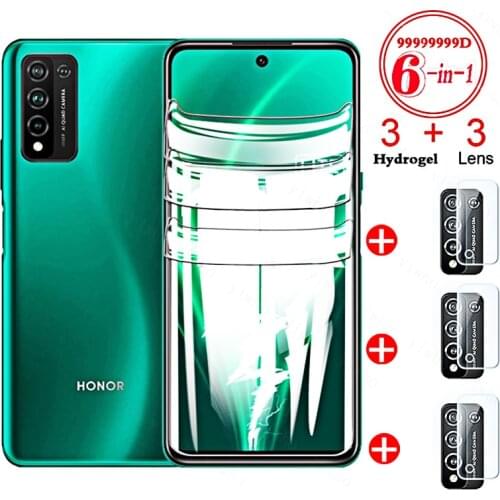 For Huawei Honor 10X Lite Hydrogel Film On Hono Honer Xonor 10 9 X Light Full Curved Soft Screen Protector camera Tempered Glass