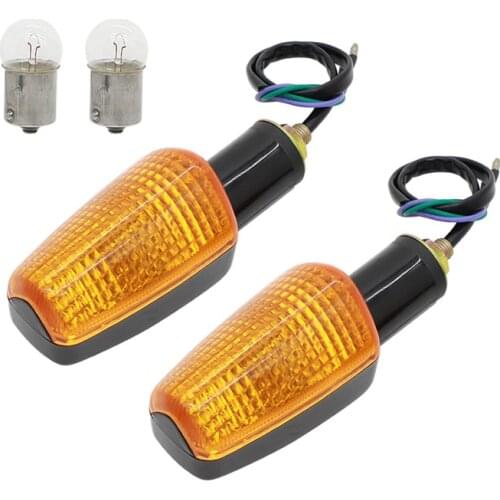 2PCS 6V Motorcycle Turn Signals Light Tail Flasher Blinker Motorcycle Flashing Lights for Honda Yamaha Kawasaki Suzuki