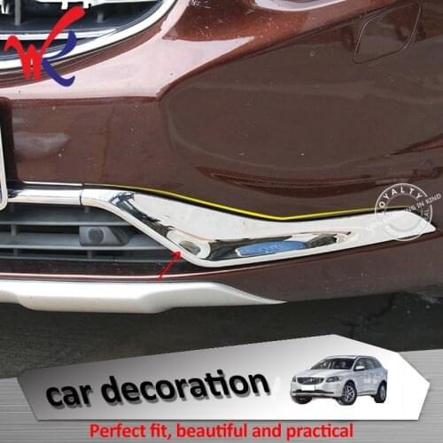 Loyalty for VOLVO XC60 2014 2015 2016 2017 ABS Chrome Front Lower Grille Cover Trim Molding Car Styling Auto Accessories