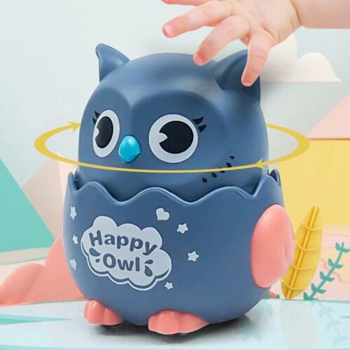 Press Mechanical Sliding Toy Type Owl Classic Wind Up Toys Inertial Car Matching For Childrens Return Inertial Toys Kids Gifts