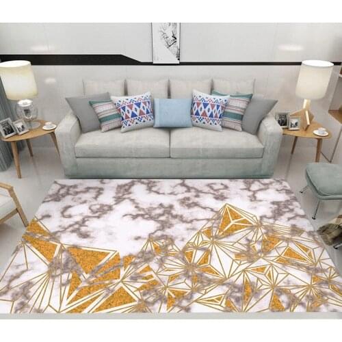 Marble Nordic geometry simple modern marble pattern living room coffee table carpet bedroom bedside carpet Nordic tatami mats ca