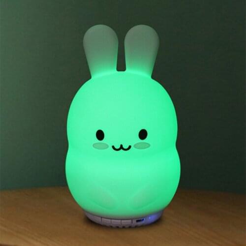 USB Rechargeable Pat Cartoon Mini Creative Night Light Bluetooth Speaker LED Atmosphere Lights