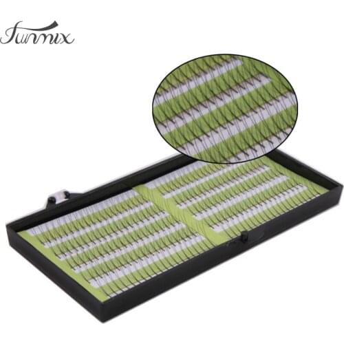 Natural Grafted Fashion Mini False Eye lashes Black Individual Mink False Eyelashes Set Charm Styles