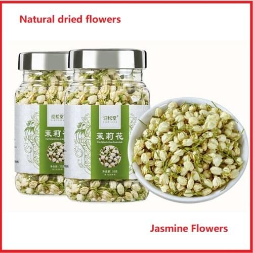 1 Can New Jasmine Flower Buds Natural Dried Flowers Herbal Health Care Wedding Party Supplies Premium Fragrant Dry Jasmine Bud
