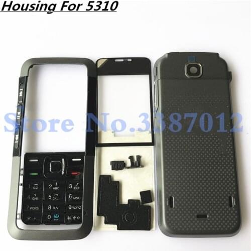 New Original Full Housing For Nokia 5310 XpressMusic Back Battery Cover + English Keypad