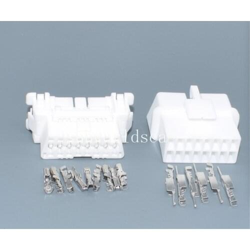 Shhworldsea 16Pin 1.8MM 179631-1 Car OBD Connector Diagnostic Socket Female Male Plug For Toyota