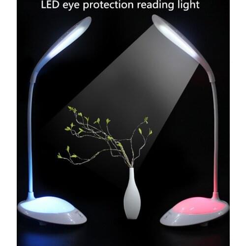 LED Eye Protection Reading Desk Lamp USB Charging Touch Dimming Colorful Night Light DIY Home Decoration Lighting Holiday Gift
