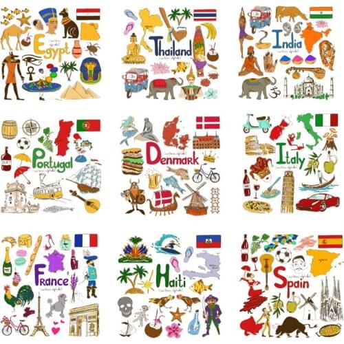Iron-on Transfers for Clothing Patches Clorhing Stickers Stripe Dress Diy Letters Patch Vinyle Adhesive Flex Fusible Transfer C