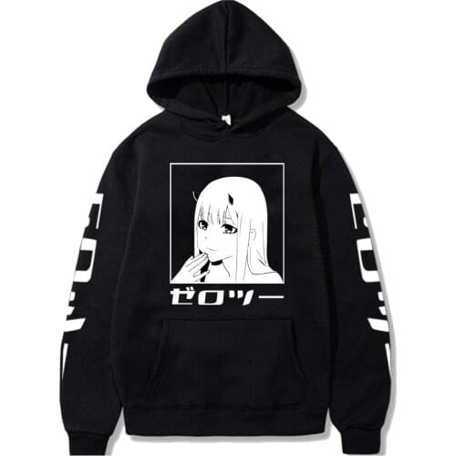 Anime Darling In Franxx Men Women Unisex Hoodies Fashion Designer Japanese Anime Printed Streetwear For Man Zero Two Hoodie