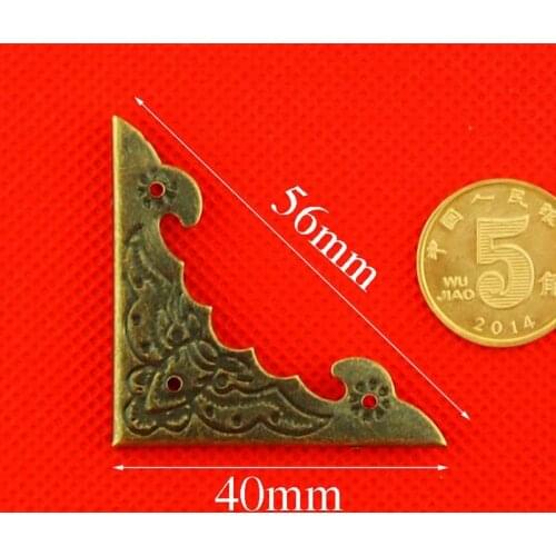 40*4mm corner flower and bird corner wine box wooden box corner corner red wine box corner corner bat corner corner code