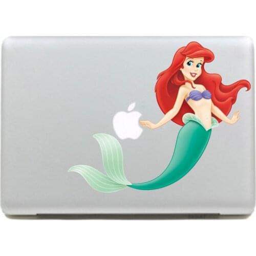 Beautiful mermaid princess Vinyl Decal Sticker for DIY Macbook Pro / Air 11 13 15 Inch Laptop Case Cover Sticker