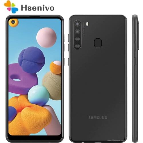 Samsung Galaxy A21 A215U Refurbished-Original Unlocked A215U1 4000mAh Android Wi-Fi GPS 16.0MP 6.5'' 32GB 3GB RAM Free Shipping