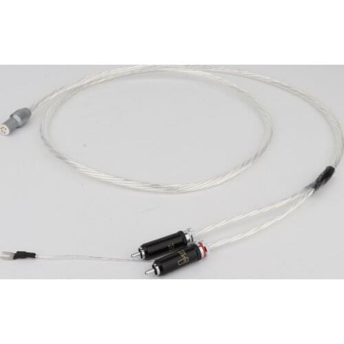X417 Tonarm Cable 5 Pin To 2RCA Phono Turntables Analog Cable with ODIN Turntable Cable