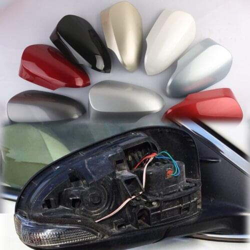 Car Rearview Mirror Cover Mirror Case Housing Shell For Toyota Vios Yaris Hybrid 15-19 Car Accessories