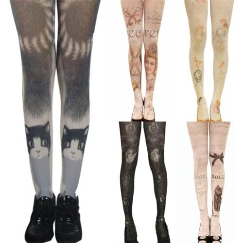 Women Tights Japanese Cute Harajuku Stockings Personality Student Pantyhose Comfortable Breathable Four Seasons Tights