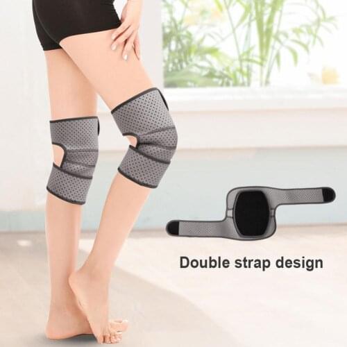 1 Pair Knee Pads Self-heating Sports Warm Protector Knee Pads Legs Air Conditioning Warmth Self-heating Knee Sports Protector