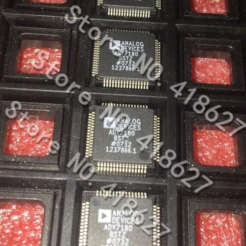 10PCS/LOT ADV7180 ADV7180BSTZ LQFP64 Integrated circuit chip video decoder original import