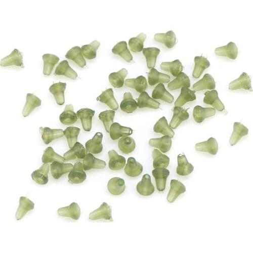 100pcs Soft Fishing Bait Hook Stoppers Boilie Bait Hair Rig Stop Beads Fishing Hook Lure Stopper Carp Fishing Tackle Accessories