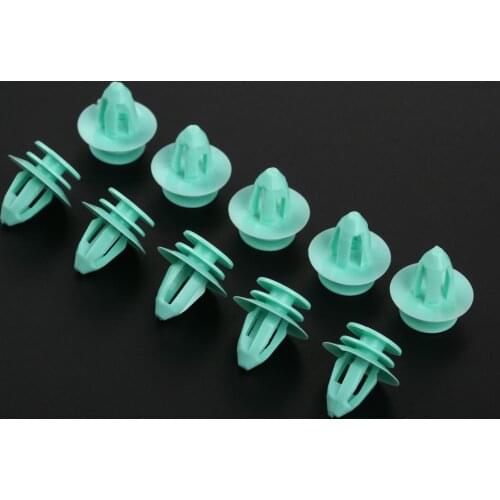 10x Green Car Door Trim Panel Clips Retainer 007-988-99-78 007-988-34-78 Plastic Rivet Fastener For Mercedes Benz W140 W163 S320