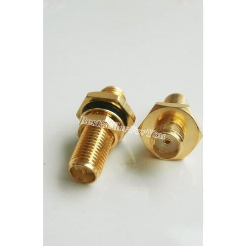 1X SMA female to RP SMA RPSMA jack bulkhead RF adapter connector waterproof
