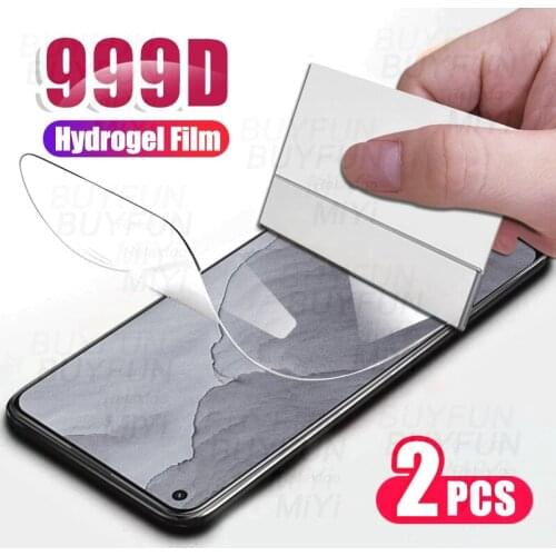 2PCS 999D Hydrogel Film Realme GT Master Edition 5G Back Front Screen Protectors Not Glass On Realmi GT Master 2021 Safety Film