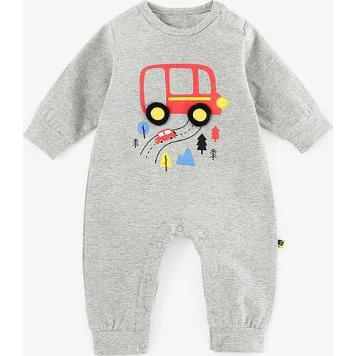 2021 Newborn Cotton Romper One Piece Unisex Baby Clothes Infant Toddler Autumn Outfit 0-12M