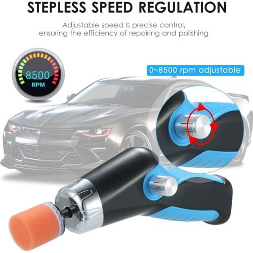 60W 8500rpm Car Electric Polisher Polishing Machine for Car Cleaning Waxing Machine Automobile Surface Scratch Repair Power Tool